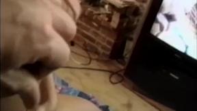 ”Passionate redhead Marisella teases & plays her twat”