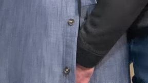 Hot Babe with No Panties in the Subway - Pussy Fingering