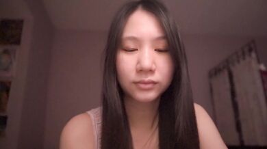 Asian girl solo ASMR finds new dad role