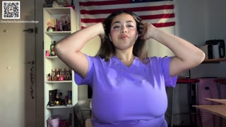HUGE tits nurse teen begs for your cum! (JOI)