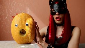 Trans Mistress Fucks Melon And Crushes Them