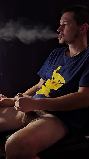 Horny Guy Masturbates and Uses His Own Cum as Coffee Cream