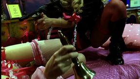 They are wearing hot lingerie as they get this threesome started with some lesbian pussy...