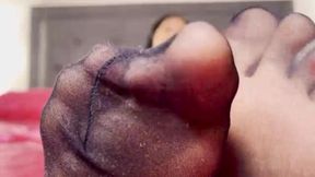 Black Pantyhose and Heels JOI