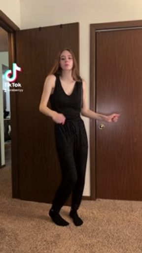 I stripped down for this TikTok dance!