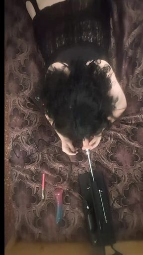 Sucking my Fuck Machine