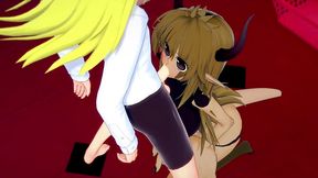 crim with the demon girl from the front office - interspecies reviewers