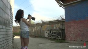 The Perfect Picture - Tiny Russian Girl Ganbanged, Two Dicks in Ass