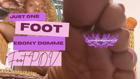 All It Takes Is One Foot...