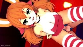 Hot Anime Chick Seduces in Swimsuit for Uncensored Bed Action
