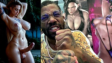 Big Breast Transgender Girl Cumming All Over Herself, AI Generated