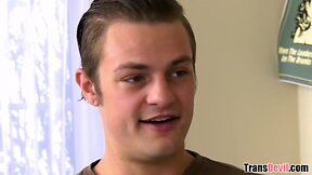 College boy's first encounter with a trans female - eva maxim