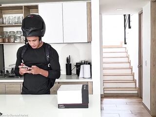 I screw with the delivery stud 'cuz that guy has a actually large schlong