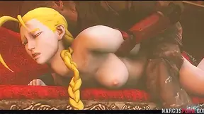 Cammy Takes It Hard on the Couch in Steamy Street Fighter Encounter