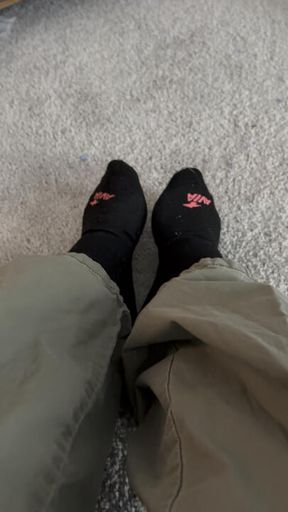 Removing my smelly socks