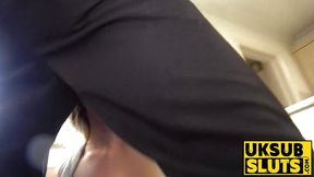 UKSubSluts com - Submissive slut receives deep throat and anal👌 penetration from her master