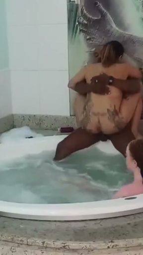 I sucked very hornily on the pussy of a client's wife while he put his big thick cock in my pussy   Clip 2