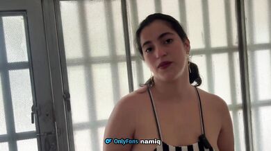 The neighbor does me the favor of sticking his cock up my ass because my husband doesn't want to