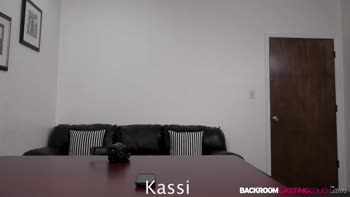 Kassi's Sizzling Casting Couch: Blonde's Ass Packed Creampie Showdown