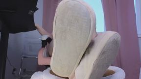 Dirty Bunny Slippers Humilation