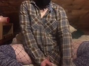 cozy fall thicc femboy cums on her socks