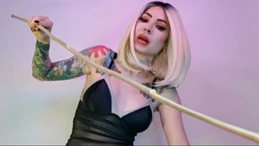 Cruel scolding , caning - POV