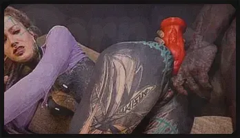 Alternative Goth Girl Drilled in the Ass with Dick and Toys