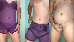 modelando bragas de la vecina