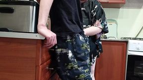 Hot stepmom gulps down dick&#x1F32D; juice