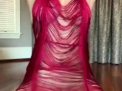 Christina Khalil Fringe Dress Shakes Her Ass And Tits