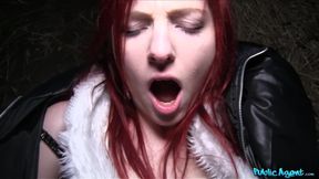 Hot Redhead Easter Bunny Girl Fucked Outside - sex for cash