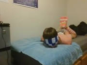 Hogtied Feet to Ballgag
