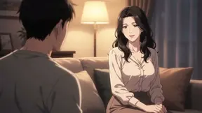 Stepson and stepmom share a sensual 3D animation night of passion