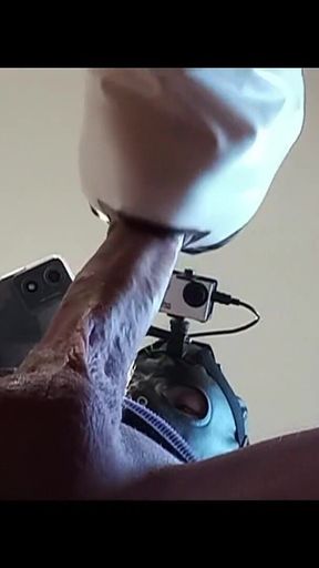 Naked MILF with Pantyhose and Heels Gives a Blowjob with Swallowing