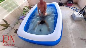 Breeth pause underwater. Domination rough sex. Nudist Regina Noir swimming, sucks and fucks in the swimming pool. c1 196