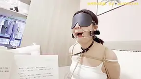 Blindfold Open-mouth Gag Bondage