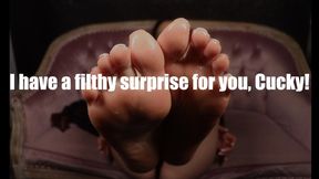 I have a filthy surprise for you, Cucky! (custom clip)