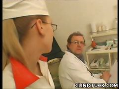 Naughty Nurse Gets Laid