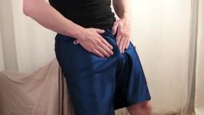 Gay Amateur: Enjoying my Nike Jordan bbshorts