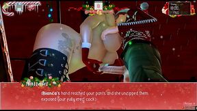 Unlimited Christmas [Xmas Hentai PornPlay] Ep.10 That MILF took my big cock down her throat wearing her slutty christmas outfit