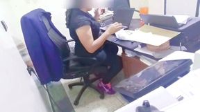 My boss fucked me in his office until my legs started to shake
