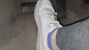 Evalynn driving to work in pumas 2