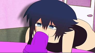 Luna the sexy girl gets animated as she plays with her big-assed avatar.