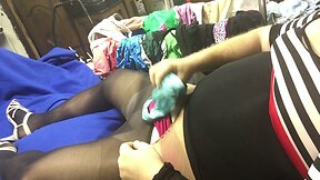 Cum in Sisters laundry Victoria Secret Panties