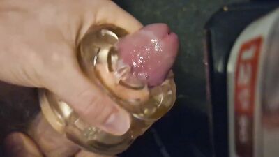 Fleshlight fucking + cumshot + slow motion cumshot