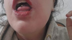 Giantess Lipstick Ritual Before Devouring Tiny Girl – Mouth Play, POV Domination, Lipstick Stains, Swallowing Tease Fantasy