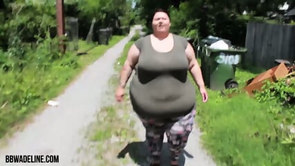 SSBBW Adeline Waddles Around
