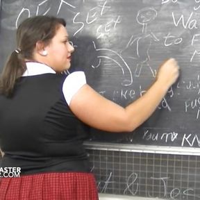 Busty Student sucks and fucks the tutors big cock