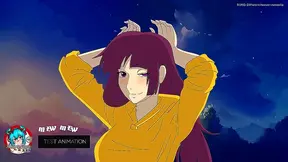 Hotaru Milf Tempts with Luscious Curves in Spicy Anime cosplay Fantasy