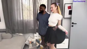 Group Sex with a Couple Women Wearing Pantyhose